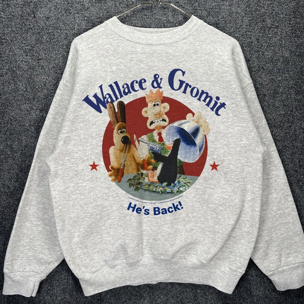 Wallace and Gromit He's Back 1989 Shirt, 90s Cartoon Shirt, Wallace Gromit Shirt